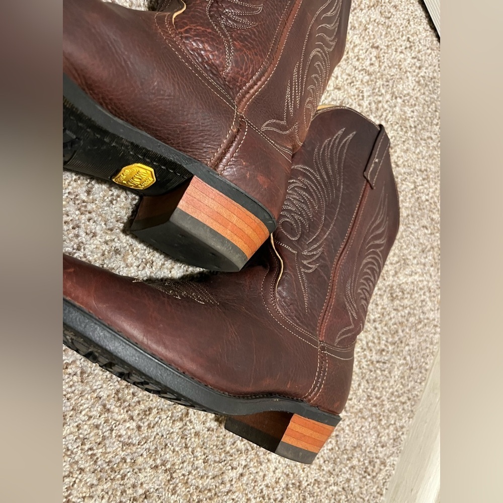 Women’s Dan Post Rich Brown Western Boots - Picture 5 of 13